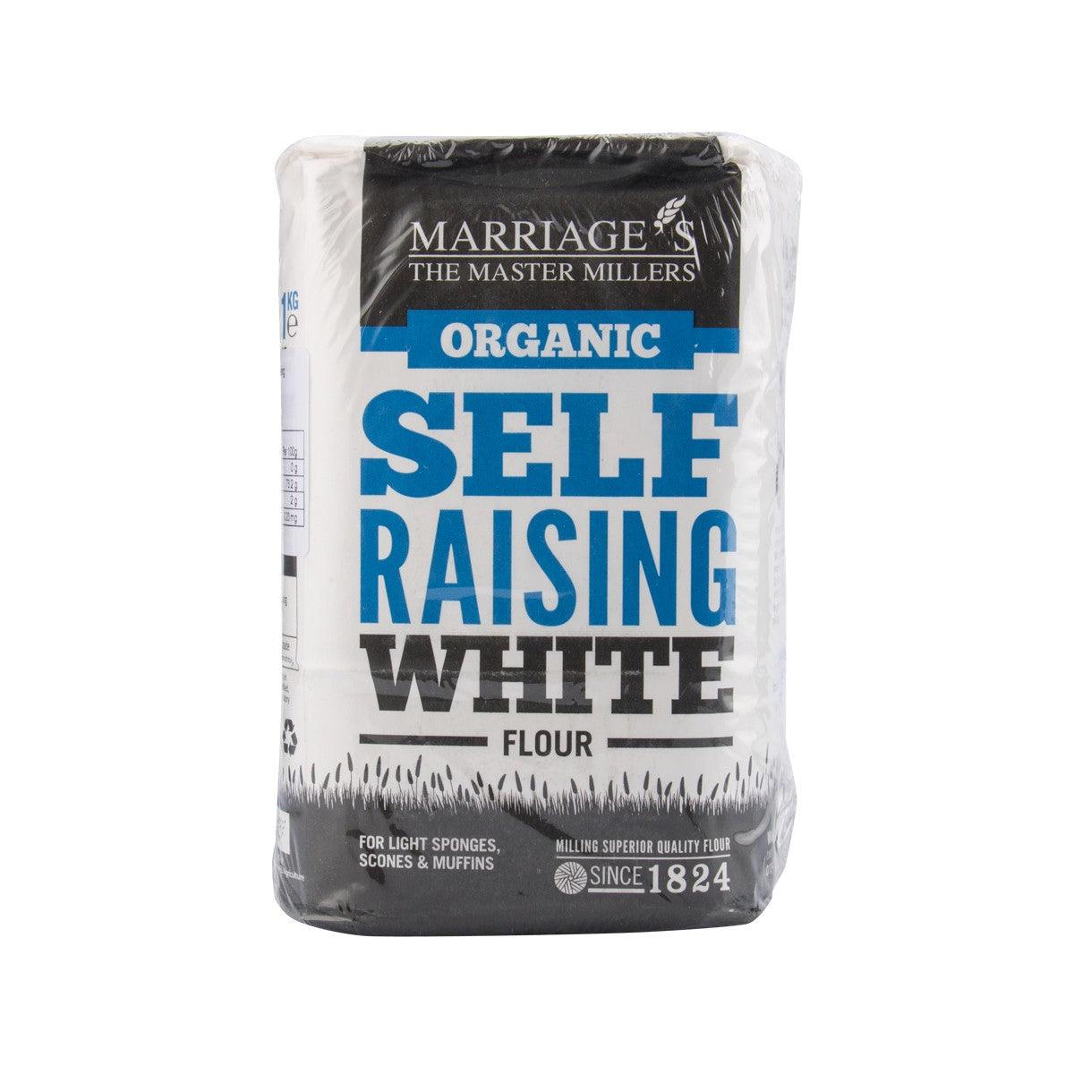MARRIAGE’S organic self-raising white flour bag, 1kg