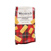 Walkers mini shortbread fingers biscuit bag, red tartan design