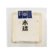 Large momen tofu block, clear plastic package