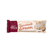 GO NATURAL Macadamia Dream honey bar in maroon and beige wrapper, 50g