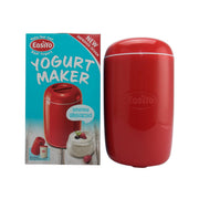 EASIYO red countertop yogurt maker with domed lid and side vent