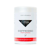 CELLINI espresso per moka ground coffee canister, 250 g, white tub with label