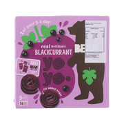 Purple fruit yoyo roll multipack box with blackcurrant flavor, 5 x 20g
