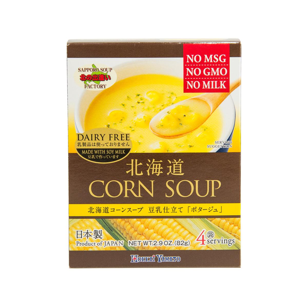 Hokkaido corn soup with soybean milk instant soup mix box, 82g