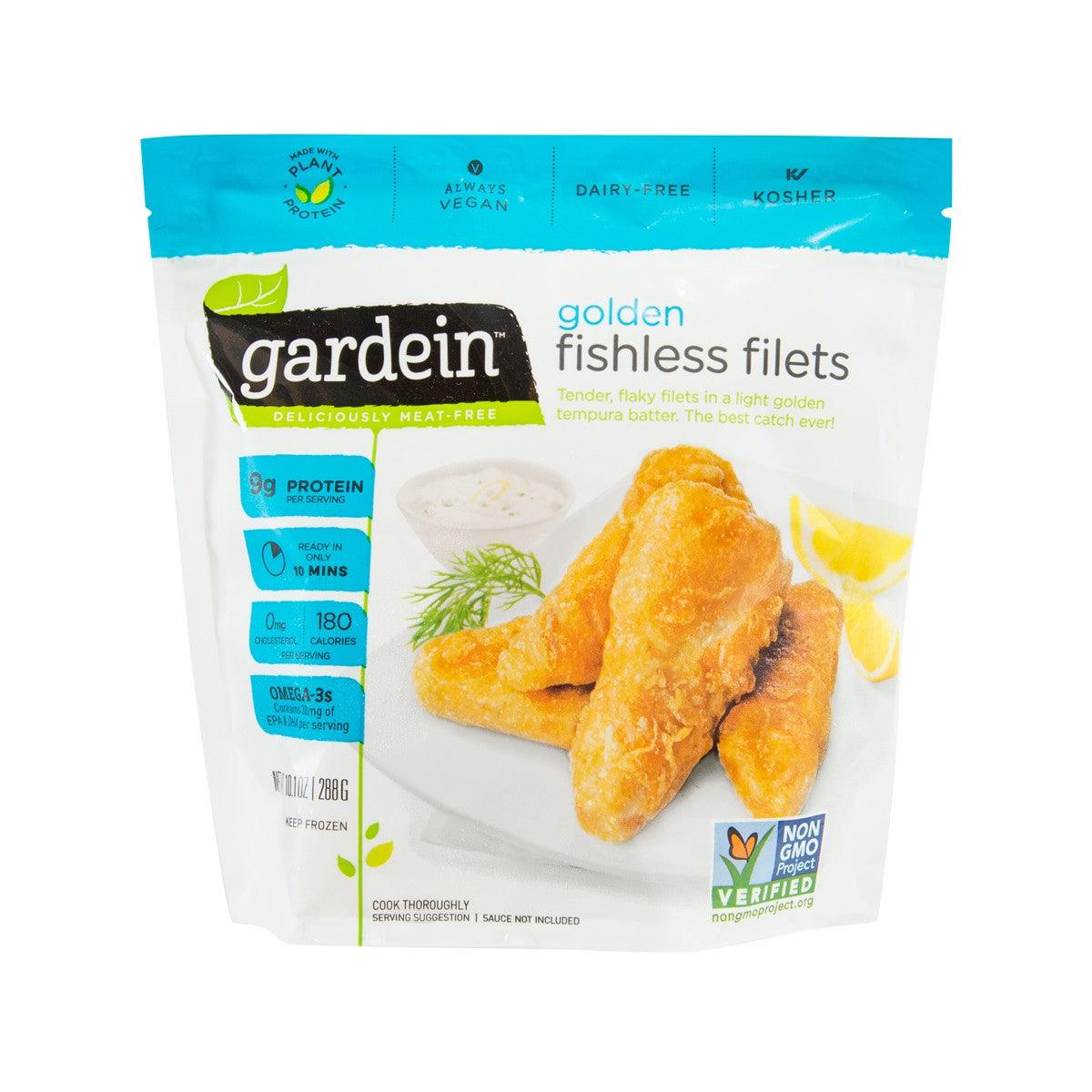 Frozen plant-based golden fishless fillets pouch, 288 g