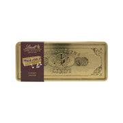 LINDT Lindor assorted chocolate balls tin gift box, gold and brown rectangular case