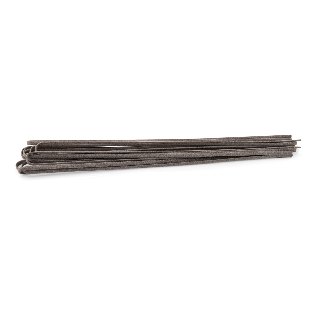 Squid ink linguine pasta strands, dark gray-black dried long pasta bundle