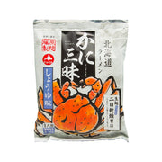 Soy sauce ramen seasoning pack with orange crab illustration, FUJIWARA SEIMEN
