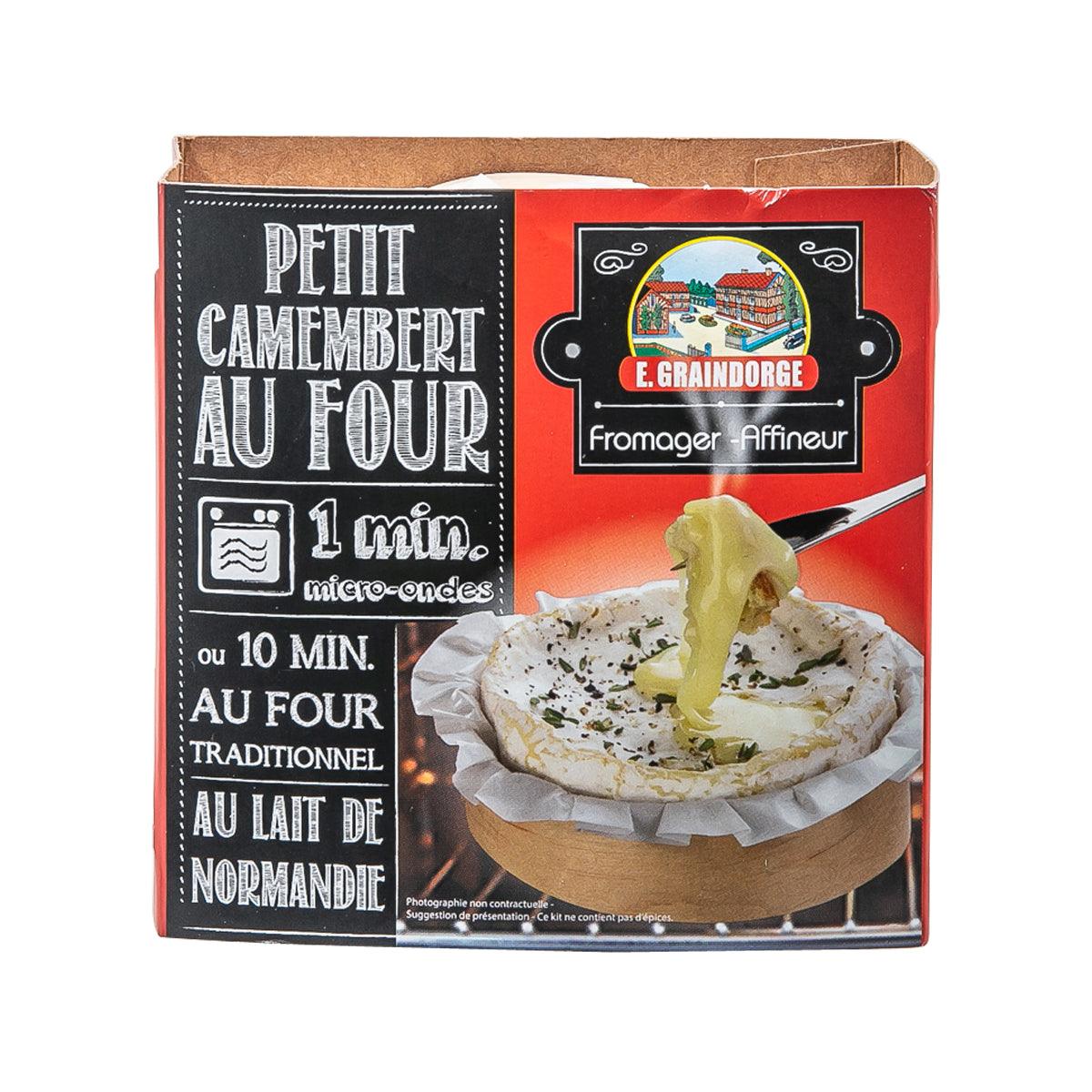 Petit Camembert au four baking cheese in E.GRAINDORGE box, 120 g