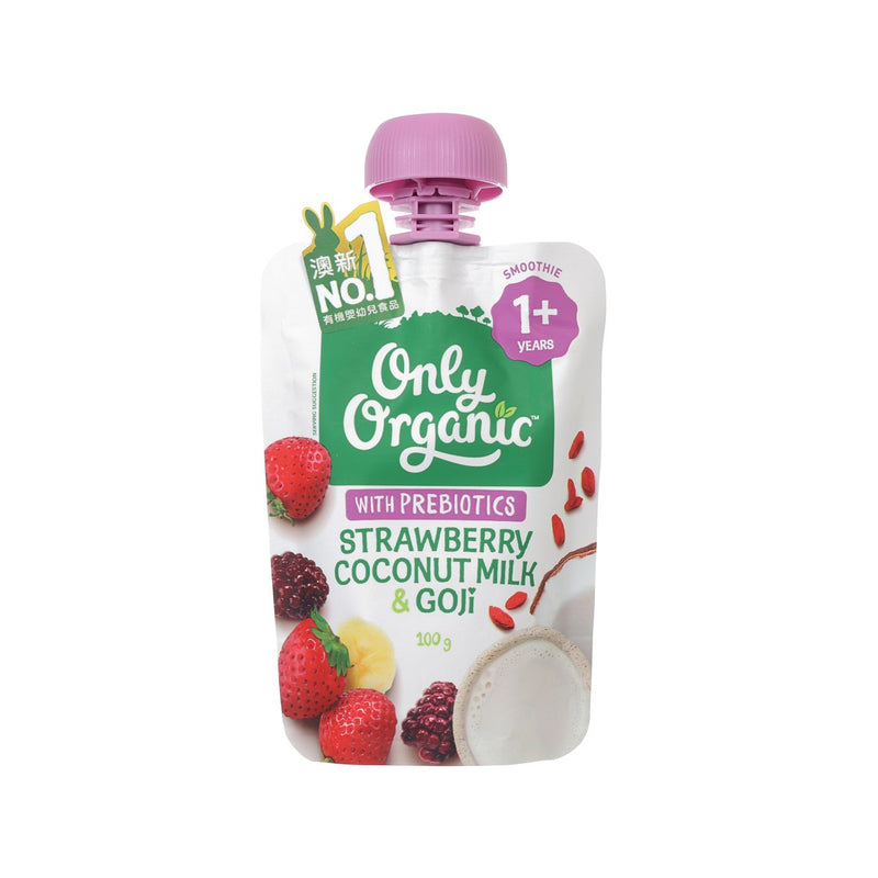 ONLY ORGANIC Organic Coconut Strawberry & Goji  (100g)
