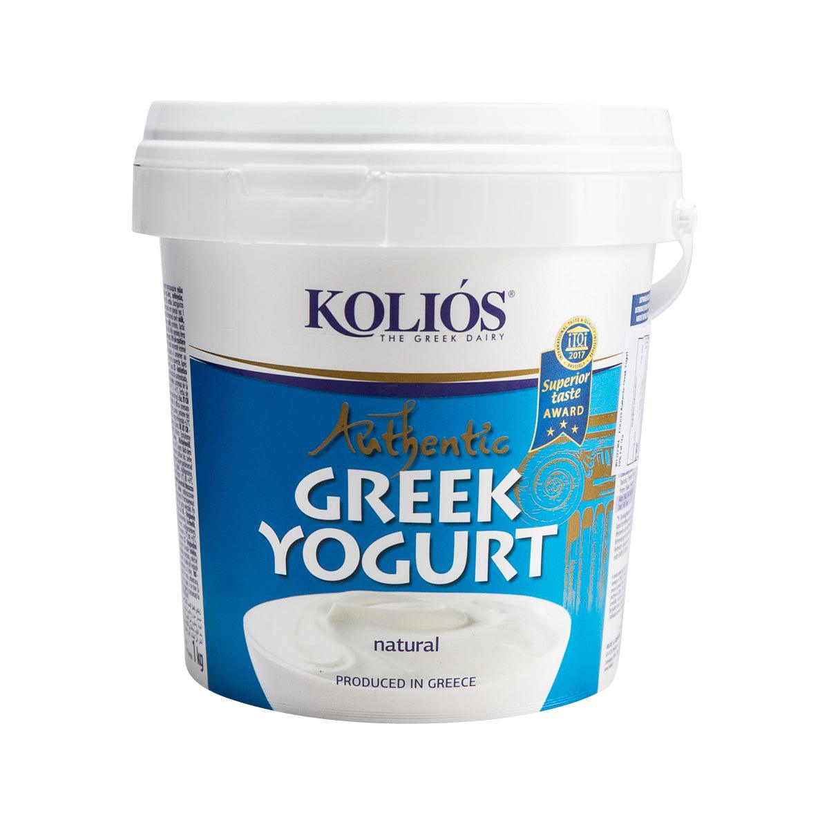 KOLIOS Greek yogurt tub, 1kg, natural 10% fat with lid