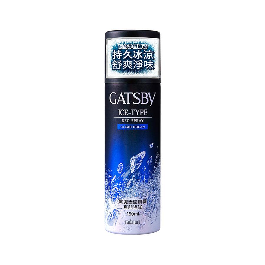 GATSBY Ice-Type clear ocean deodorant spray can, 150 mL