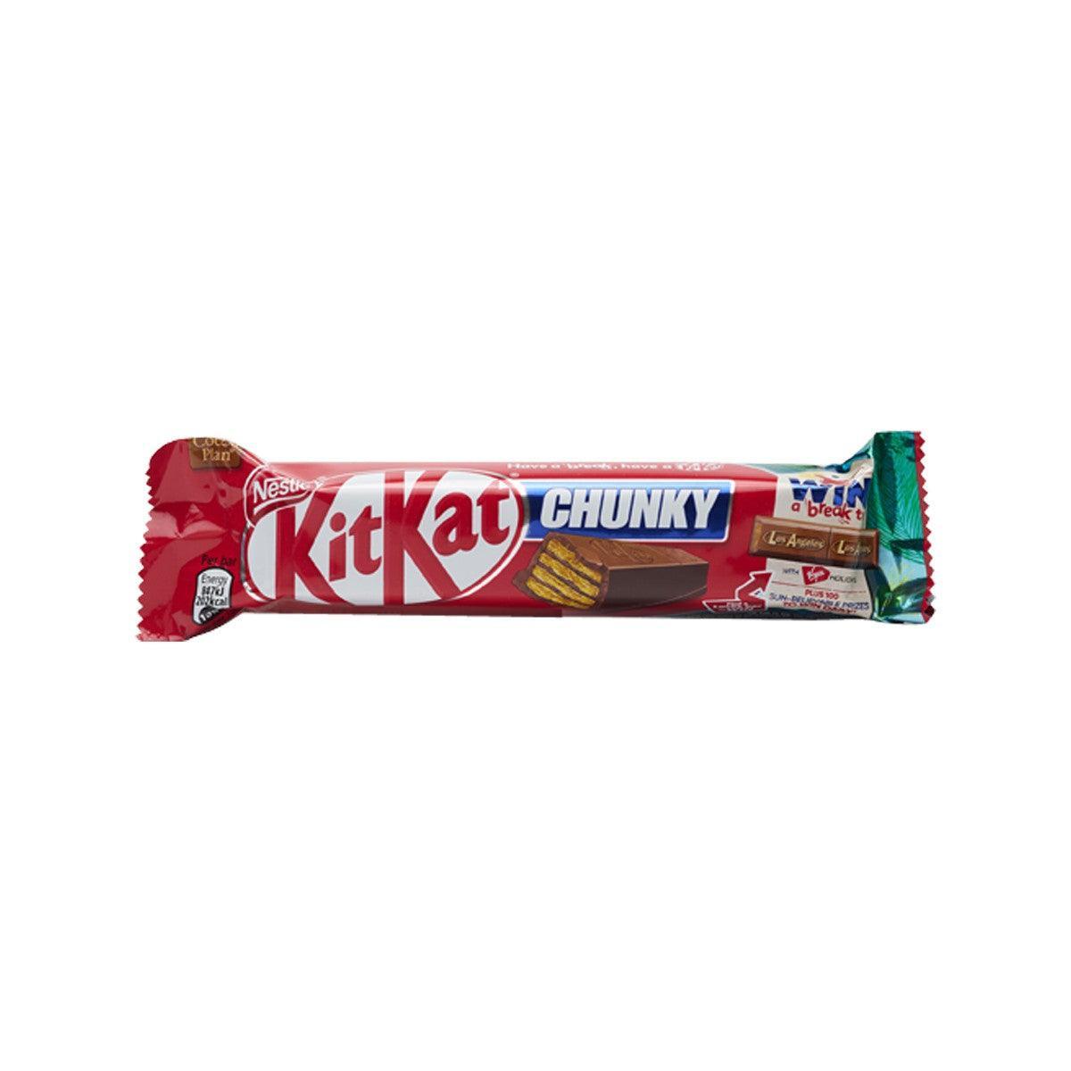 KITKAT Chunky chocolate bar, milk chocolate with crunchy pieces, 40g