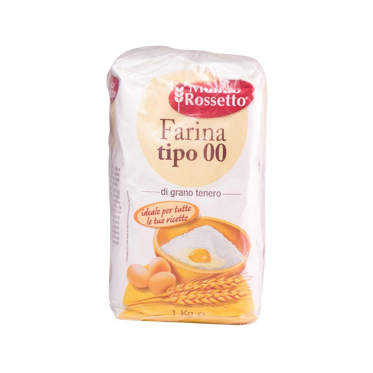 Rossetto Tipo 00 wheat flour bag, 1 kg
