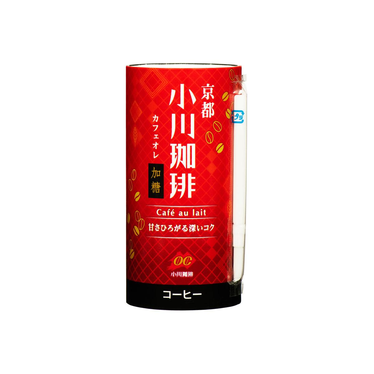 OGAWA COFFEE sweetened café au lait can with red label