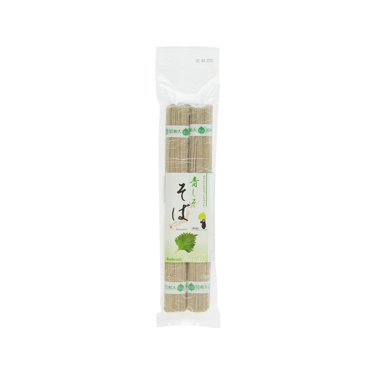 Perilla soba buckwheat noodle pack, green perilla flavor, 180 g