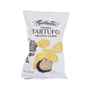 TARTUFLANGHE truffle potato chips bag front with TARTUFO truffle chips label