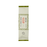 ITOHKYUEMON sencha genmaicha tea leaves pouch, green striped top and label