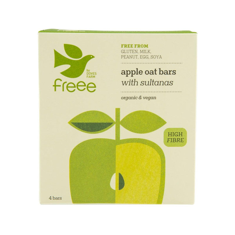 DOVES FARM Freee Apple Oat Bars with Sultanas  (4 x 35g)