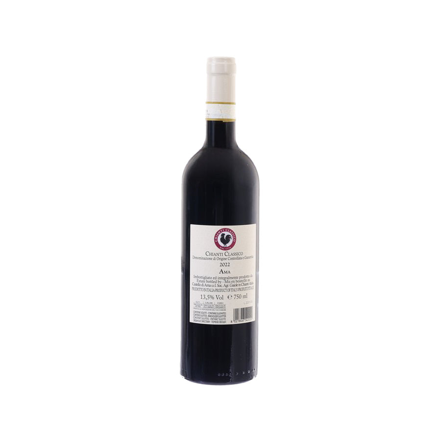 Chianti Classico 2022 wine bottle with back label, 750 mL