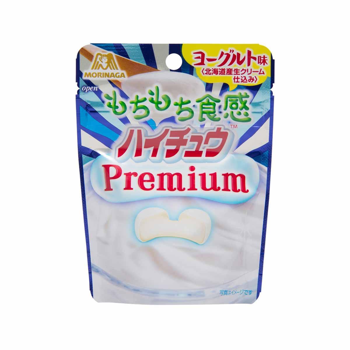 Morinaga Hi-Chew Premium gummy pouch with yogurt flavor