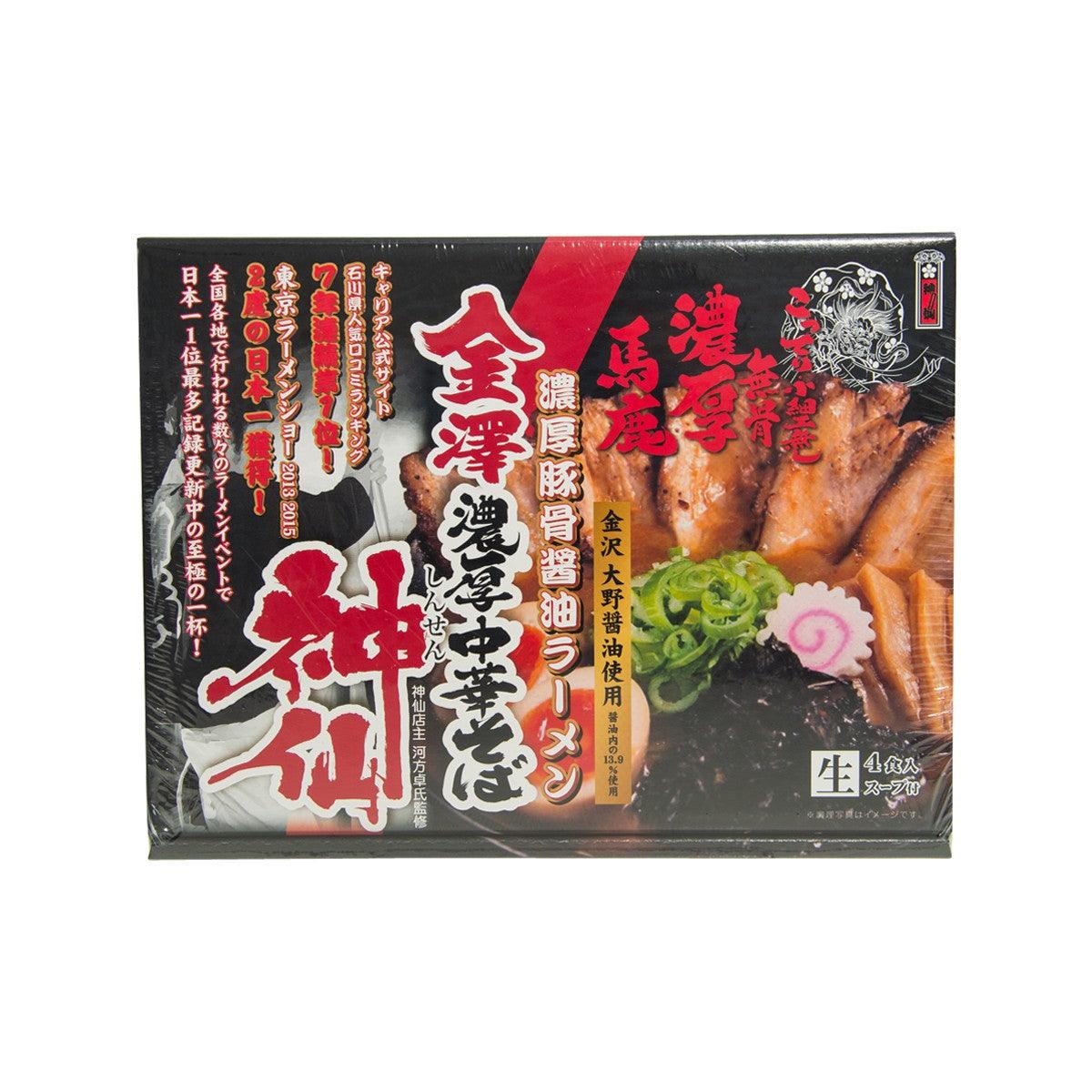 Ramen gift set package box with rich soy sauce pork bone soup design