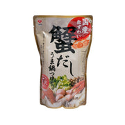 MORITA snow crab hot pot soup pouch, front artwork with crab and vegetables