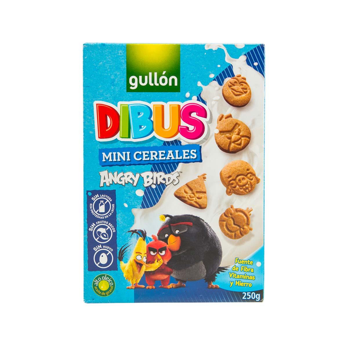 GULLON Dibus mini cereal biscuit box with Angry Birds characters, 250g