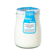 FERME DU MANEGE plain low-fat yogurt jar, 180g, sealed with foil lid