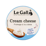 LE GALL cream cheese plain round tub, blue-and-cream label