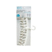 KOKUBO clothes hanger with 12 white clips and curved hook