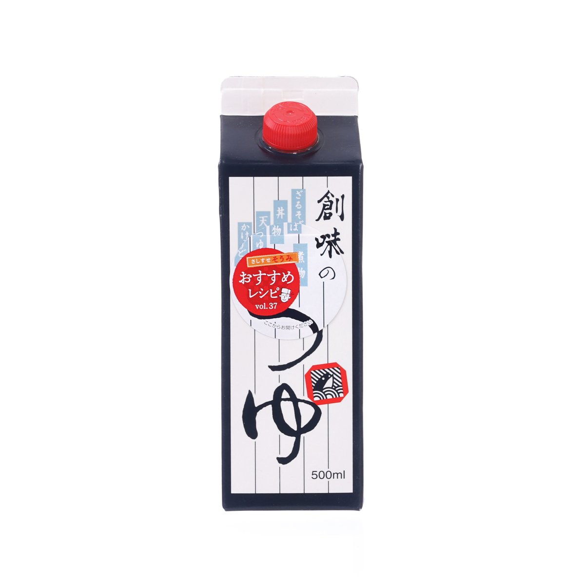 SOMIFOODS Tsuyu noodle sauce, 500 mL carton bottle with red cap