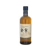 YOICHI single malt whisky bottle with dark label and blue cap