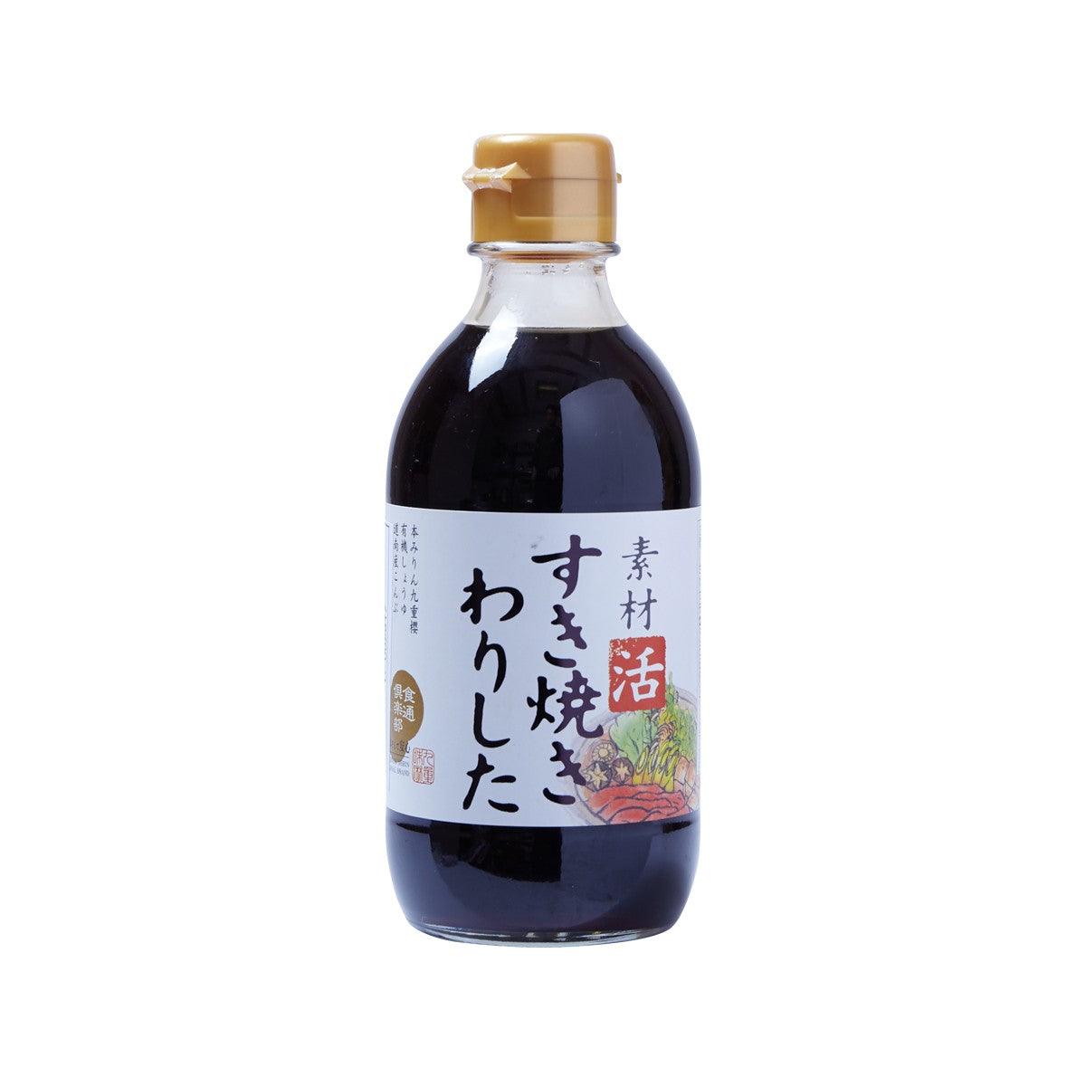KOKONOEMIRIN warishita soup base bottle with amber cap and dark sauce, front label