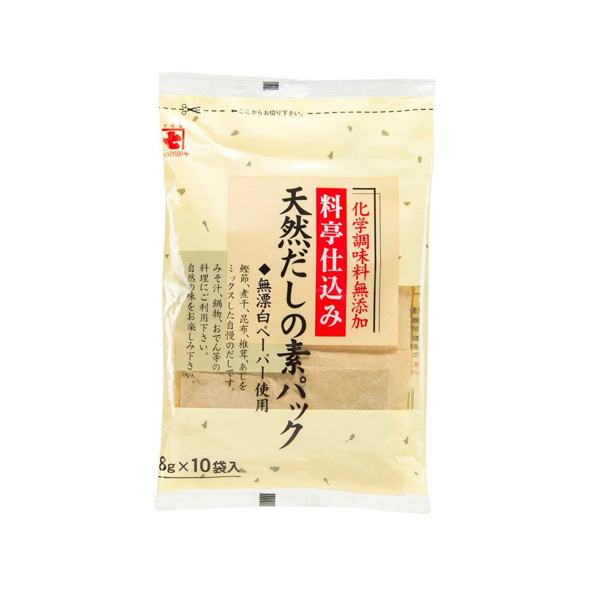 KANESHICHI natural dashi soup stock pack, sealed beige 10x8g pouches