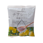 Chia seed jelly pouch with lemon flavor, sealed package