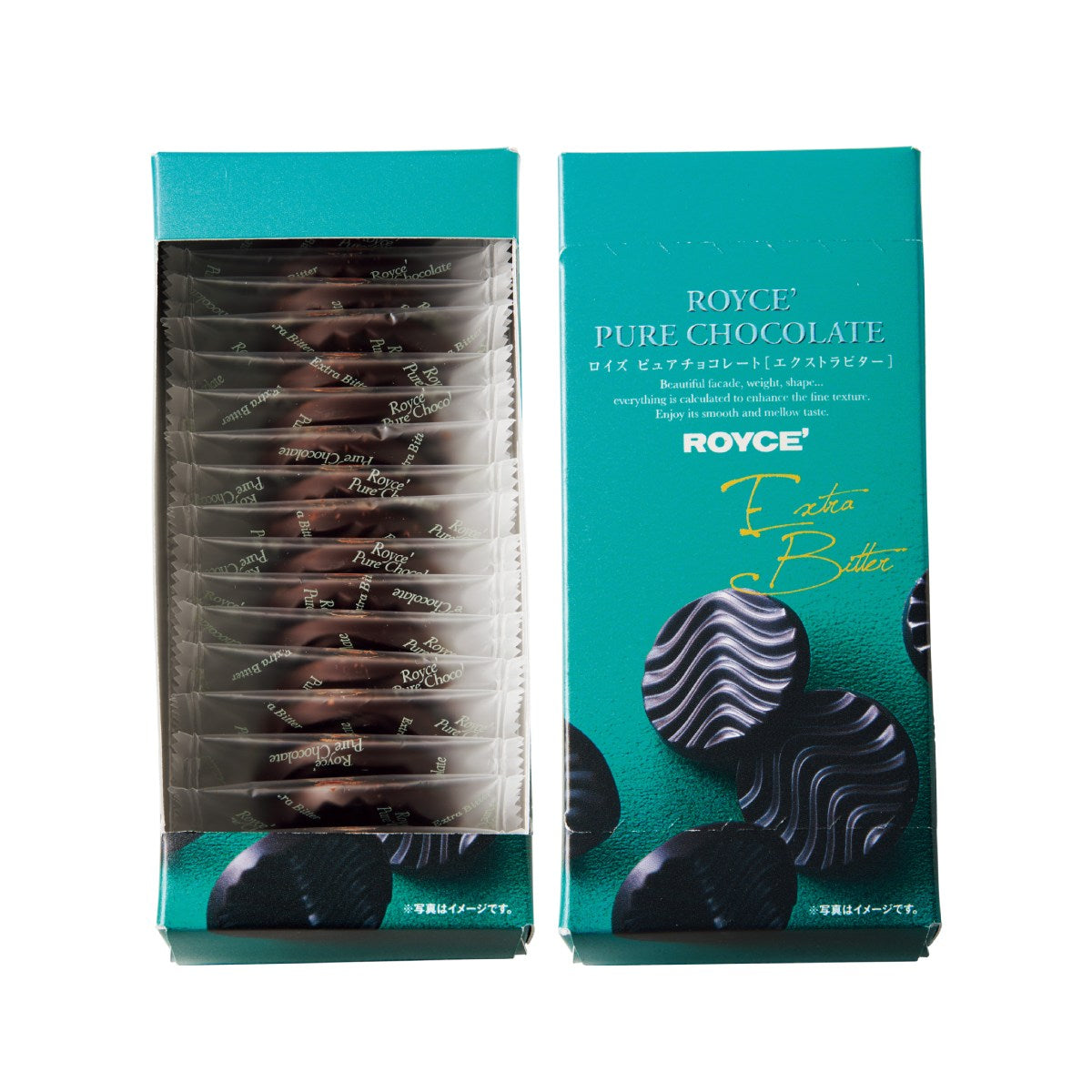 ROYCE' extra-bitter dark chocolate 20-pack boxes, individually wrapped bars