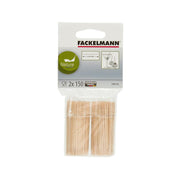 Wooden toothpick multipack, 2 x 150 pcs, FACKELMANN brand pouch