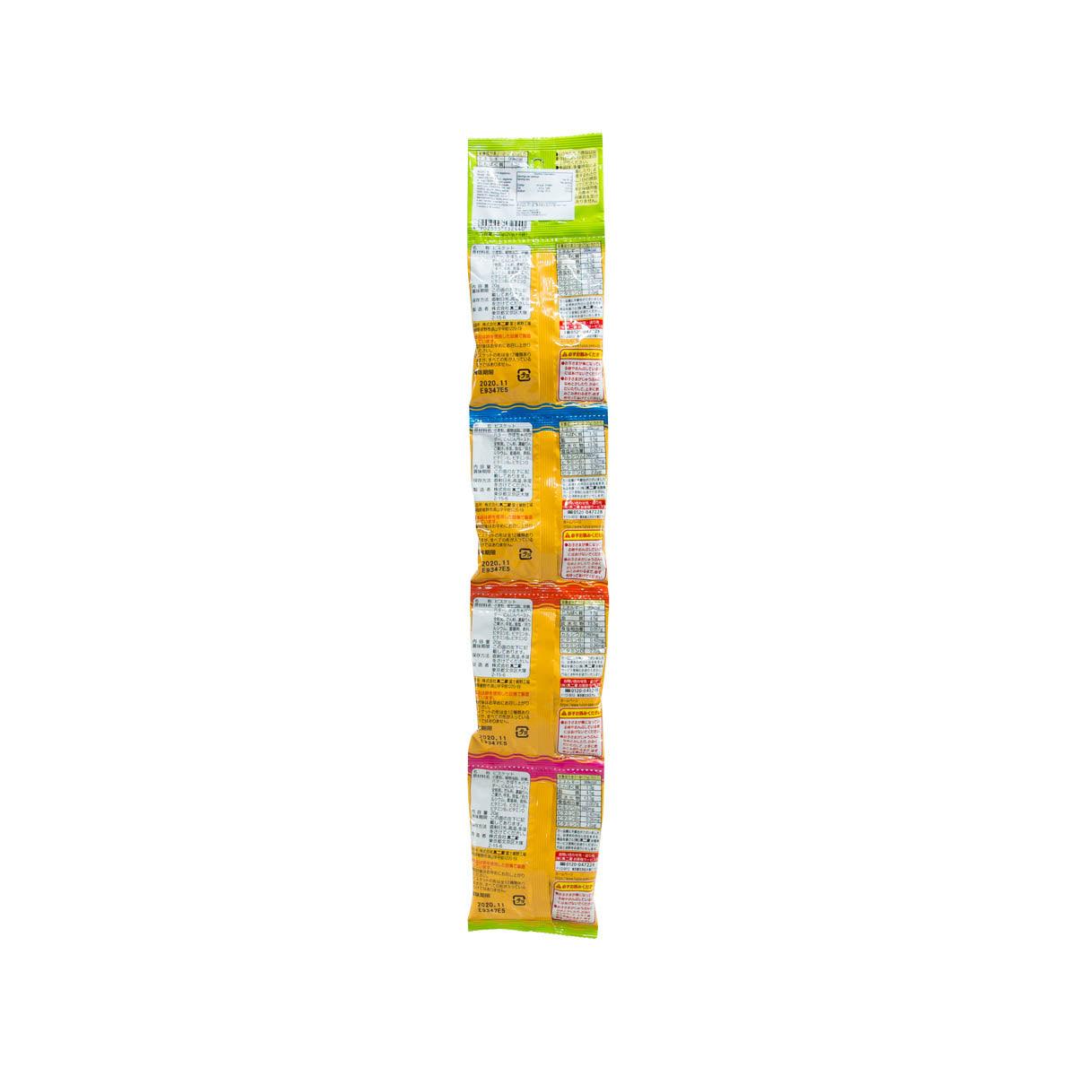 FUJIYA Anpanman mouthful biscuit pack back with nutrition panel, 80g