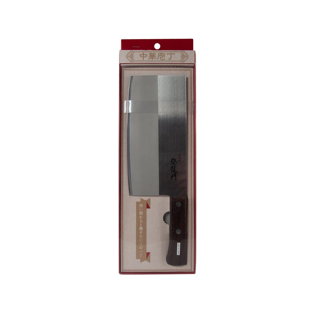Stainless steel Chinese cleaver knife in retail box, 175mm
