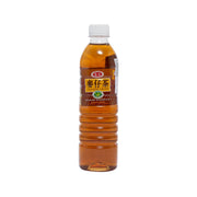 AGV barley drink bottle, amber liquid, front label, 590 mL