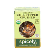 Organic crushed chili pepper spice pouch with front window