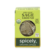SPICELY organic sage ground spice pouch, green with round window