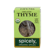 Spicely organic thyme whole herb seasoning packet with round window