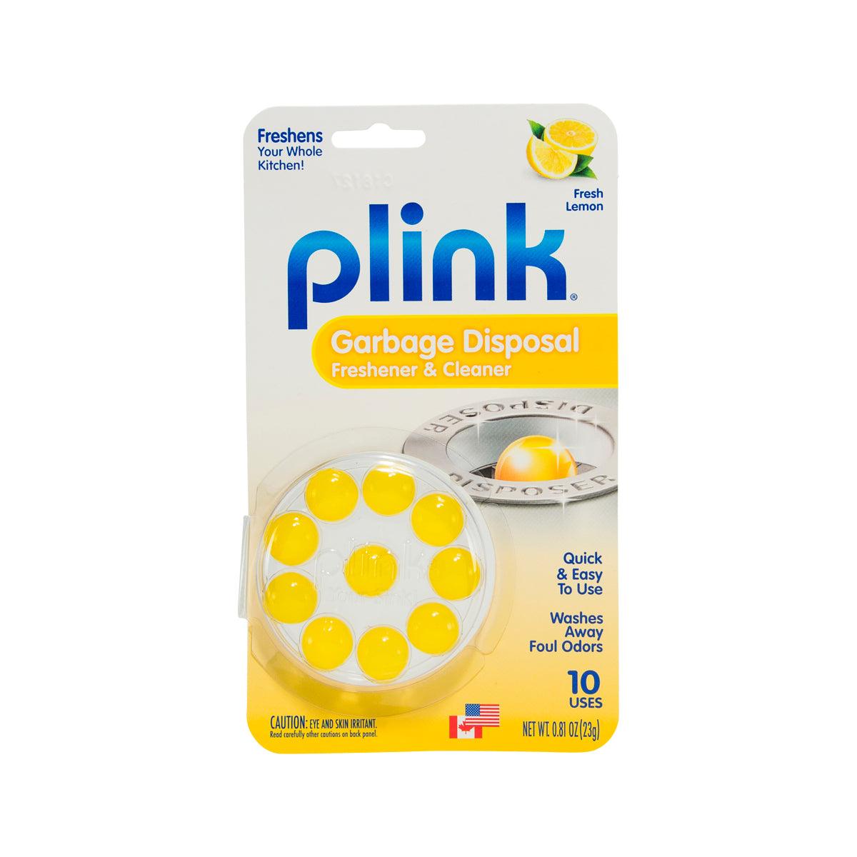 Plink garbage disposal cleaner tablets, fresh lemon, 10 uses