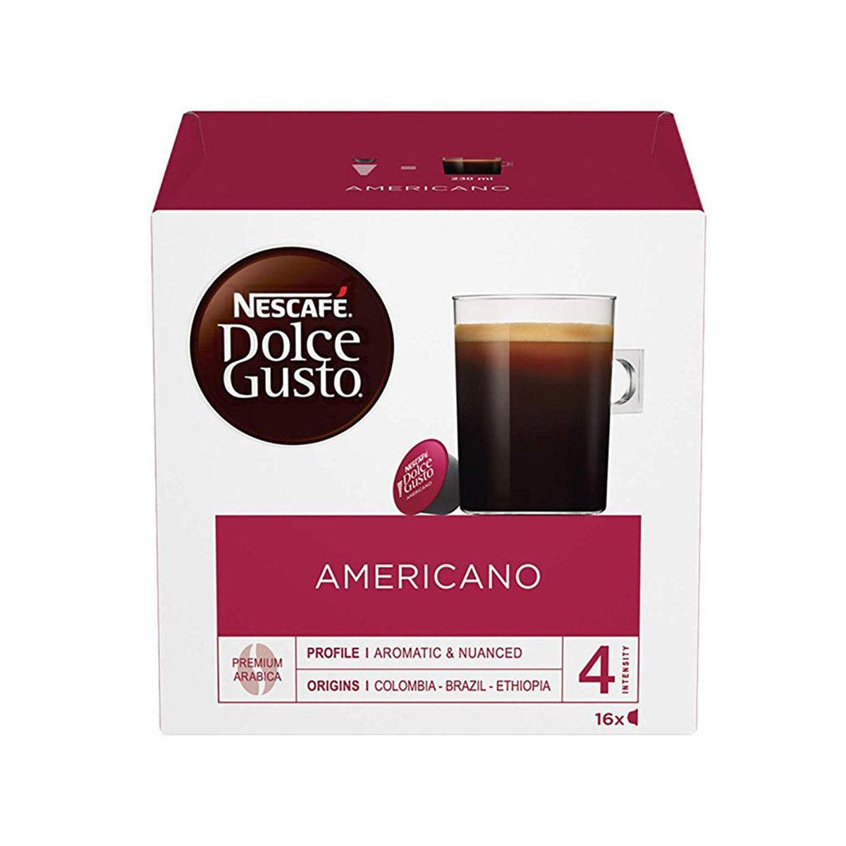 NESCAFE Dolce Gusto Americano coffee capsule box, 4 capsules