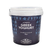 KOUKAKIS Greek yoghurt tub, 1 kg, sealed plastic container with blue label