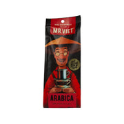 MRVIET Arabica coffee bean bag, black and red packaging with logo and label