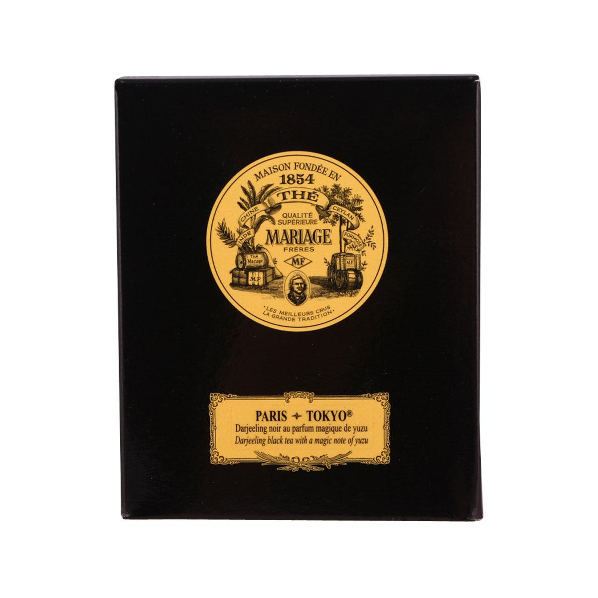 Black tea box with yuzu label, MARIAGE FRERES Paris-Tokyo 100 g