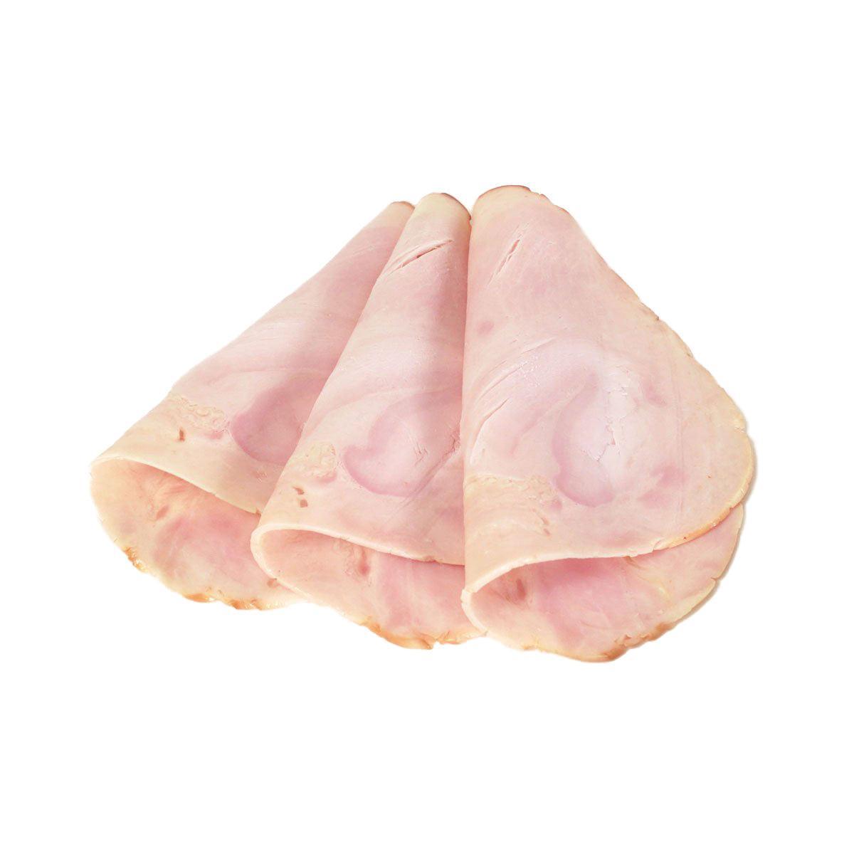 MATRE cooked turkey breast slices, pale pink deli meat